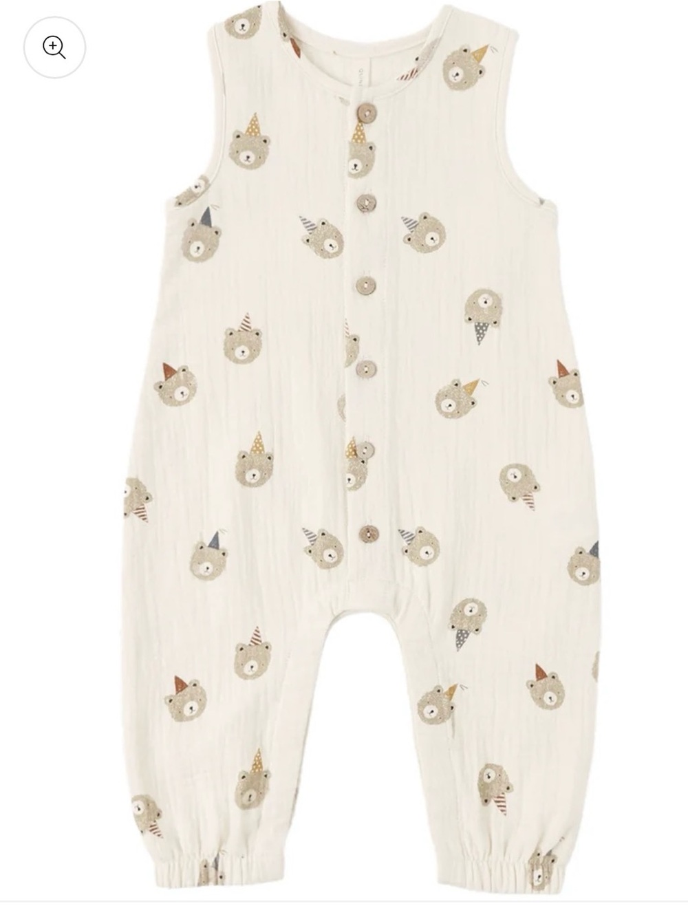Quincy Mae Woven Jumpsuit - Party Bears 18-24M